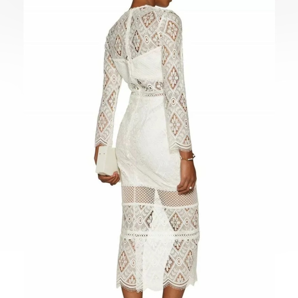NWT Alexis Maud White Lace Midi
Dress Size Medium - Picture 4 of 14